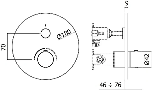 Смеситель для душа Paffoni Compact Box CPM013HGSP Смеситель для душа Paffoni Compact Box CPM013HGSP
