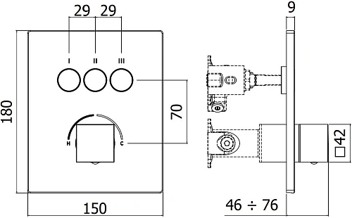 Смеситель для душа Paffoni Compact Box CPM519CR Смеситель для душа Paffoni Compact Box CPM519CR