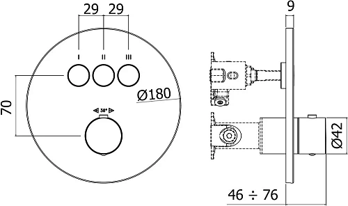 Смеситель для душа Paffoni Compact Box CPT019CR Смеситель для душа Paffoni Compact Box CPT019CR