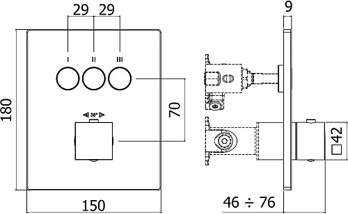 Смеситель для душа Paffoni Compact Box CPT519ST Смеситель для душа Paffoni Compact Box CPT519ST