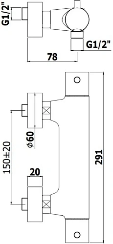 Смеситель для душа Paffoni Light LIQ168ENO Смеситель для душа Paffoni Light LIQ168ENO
