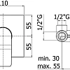 Смеситель для душа Paffoni Tilt TI010BO/M (с внутренней частью) Смеситель для душа Paffoni Tilt TI010BO/M (с внутренней частью)