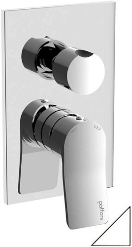 Смеситель для душа Paffoni Tilt TI018BO/M (с внутренней частью) Смеситель для душа Paffoni Tilt TI018BO/M (с внутренней частью)