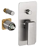 Смеситель для душа Remer Absolute AU09KBNP, никель брашированный