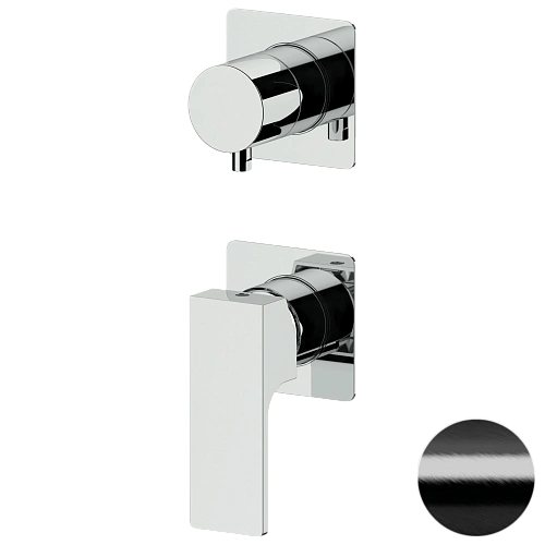 Смеситель для душа Remer Absolute AU93PWBCFP, черный брашированный хром Смеситель для душа Remer Absolute AU93PWBCFP, черный брашированный хром