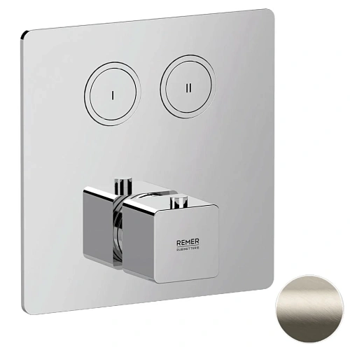 Смеситель для душа Remer Absolute AU99D2KBXV термостатический, сталь Смеситель для душа Remer Absolute AU99D2KBXV термостатический, сталь