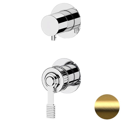 Смеситель для душа Remer Atelier AL93PWBBG, золото брашированное Смеситель для душа Remer Atelier AL93PWBBG, золото брашированное