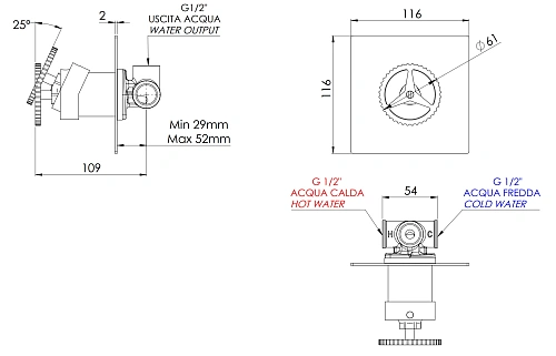 Смеситель для душа Remer Chrono CH30QCFP, черный брашированный хром Смеситель для душа Remer Chrono CH30QCFP, черный брашированный хром