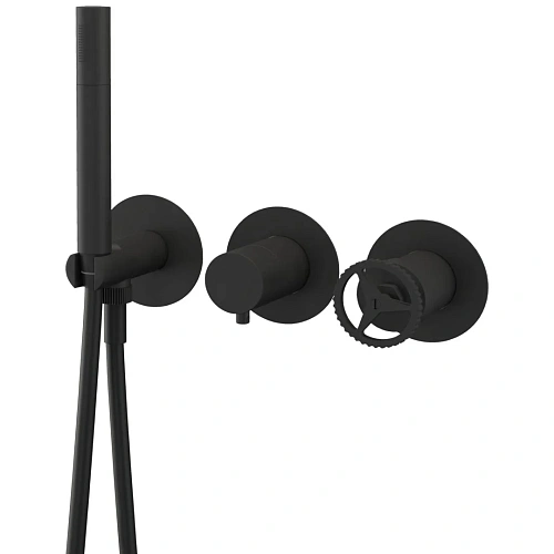 Смеситель для душа Remer Chrono CH97D2PNO, черный матовый Смеситель для душа Remer Chrono CH97D2PNO, черный матовый