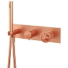 Смеситель для душа Remer Chrono CH97D2RP, медь брашированная