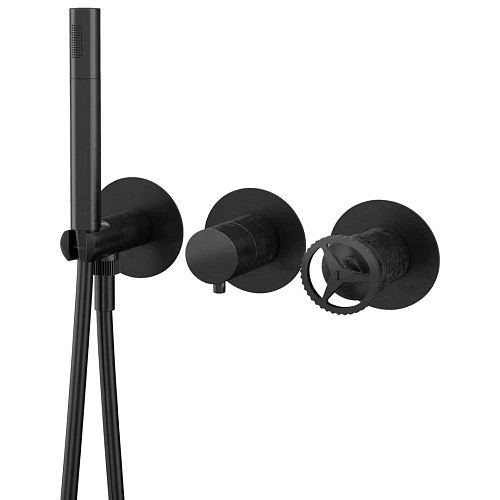 Смеситель для душа Remer Chrono CH97D3PCFP, черный брашированный хром Смеситель для душа Remer Chrono CH97D3PCFP, черный брашированный хром
