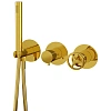 Смеситель для душа Remer Chrono CH97D3PDO, золото глянцевое