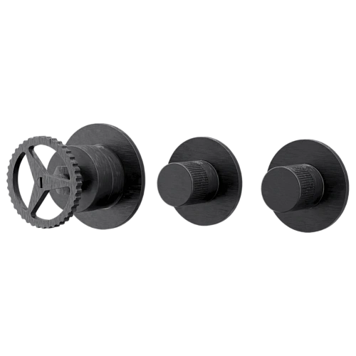 Смеситель для душа Remer Chrono CH98D2PWBCFP, черный брашированный хром Смеситель для душа Remer Chrono CH98D2PWBCFP, черный брашированный хром