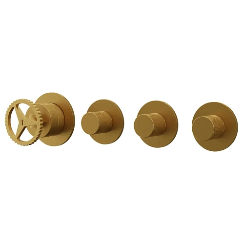 Смеситель для душа Remer Chrono CH98D3PBG, золото брашированное Смеситель для душа Remer Chrono CH98D3PBG, золото брашированное