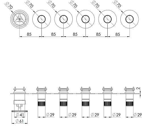 Смеситель для душа Remer Chrono CH98D5PWBBO, белый матовый Смеситель для душа Remer Chrono CH98D5PWBBO, белый матовый