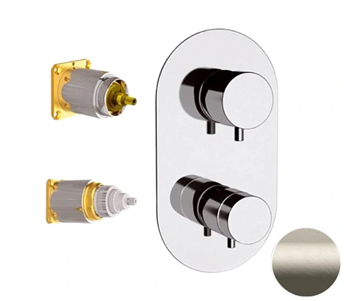 Смеситель для душа Remer Elegance NT92KBXV термостатический, сталь Смеситель для душа Remer Elegance NT92KBXV термостатический, сталь