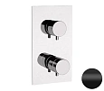 Смеситель для душа Remer Elegance NT93QKBNO термостатический, черный матовый Смеситель для душа Remer Elegance NT93QKBNO термостатический, черный матовый