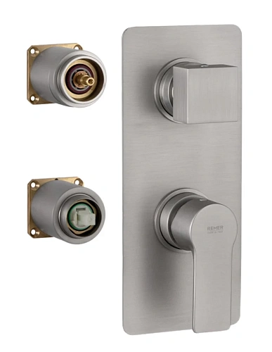 Смеситель для душа Remer Energy EY93KBNPO, никель матовый брашированный Смеситель для душа Remer Energy EY93KBNPO, никель матовый брашированный