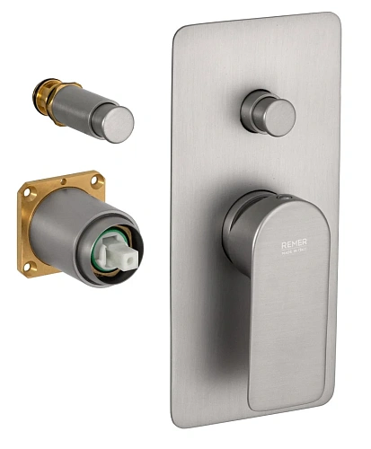Смеситель для душа Remer Infinity I09KBNPO, никель матовый брашированный Смеситель для душа Remer Infinity I09KBNPO, никель матовый брашированный