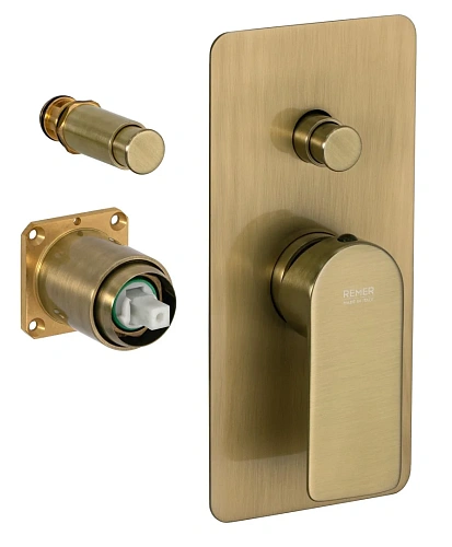 Смеситель для душа Remer Infinity I09KBVO, состаренная латунь Смеситель для душа Remer Infinity I09KBVO, состаренная латунь