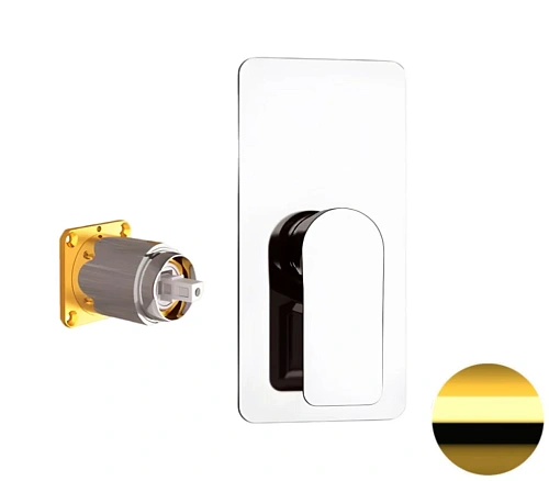 Смеситель для душа Remer Infinity I30KBDO, золото глянцевое Смеситель для душа Remer Infinity I30KBDO, золото глянцевое