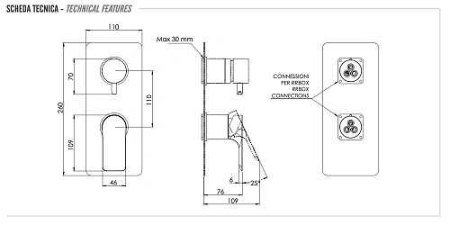 Смеситель для душа Remer Infinity I92KB Смеситель для душа Remer Infinity I92KB