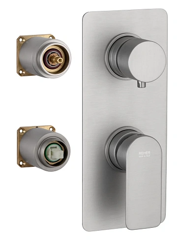 Смеситель для душа Remer Infinity I93KBNPO, никель матовый брашированный Смеситель для душа Remer Infinity I93KBNPO, никель матовый брашированный