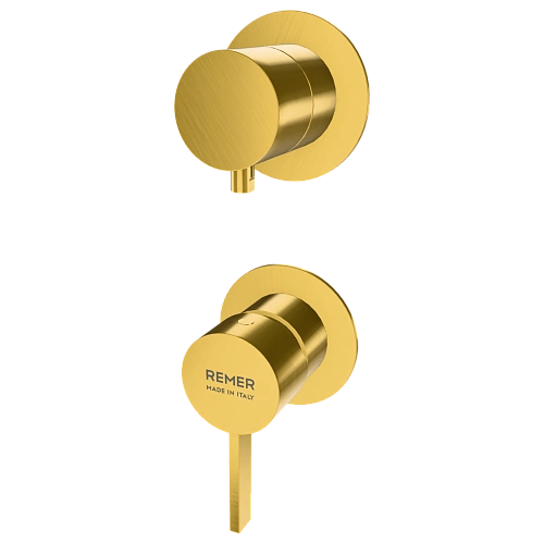 Смеситель для душа Remer Metrica MC92PWBBG, золото брашированное Смеситель для душа Remer Metrica MC92PWBBG, золото брашированное