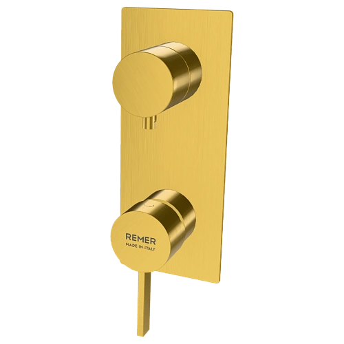 Смеситель для душа Remer Metrica MC92WBBG, золото брашированное Смеситель для душа Remer Metrica MC92WBBG, золото брашированное