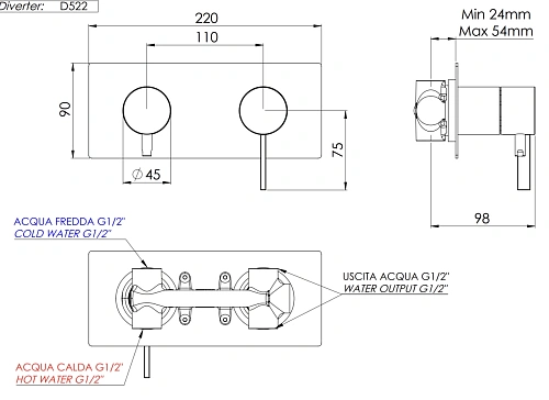 Смеситель для душа Remer Metrica MC92ZBO, белый матовый Смеситель для душа Remer Metrica MC92ZBO, белый матовый