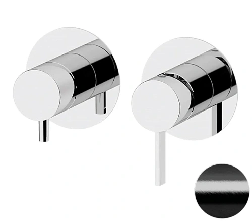 Смеситель для душа Remer Metrica MC92ZPCFP, черный брашированный хром Смеситель для душа Remer Metrica MC92ZPCFP, черный брашированный хром