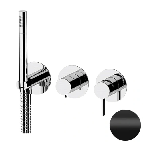 Смеситель для душа Remer Metrica MC97D3PNO, черный матовый Смеситель для душа Remer Metrica MC97D3PNO, черный матовый