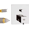 Смеситель для душа Remer Q-Elegance QT09KB термостатический Смеситель для душа Remer Q-Elegance QT09KB термостатический