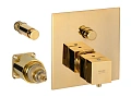 Смеситель для душа Remer Q-Elegance QT09KBDO термостатический, золото глянцевое Смеситель для душа Remer Q-Elegance QT09KBDO термостатический, золото глянцевое