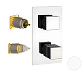 Смеситель для душа Remer Q-Elegance QT93KBBO термостатический, белый матовый Смеситель для душа Remer Q-Elegance QT93KBBO термостатический, белый матовый