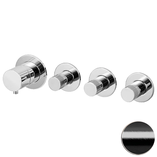 Смеситель для душа Remer X Style N98D3PWBCFP, черный брашированный хром Смеситель для душа Remer X Style N98D3PWBCFP, черный брашированный хром