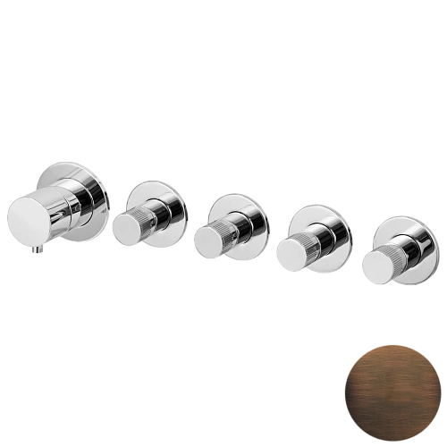 Смеситель для душа Remer X Style N98D4PWBBR, бронза масляная Смеситель для душа Remer X Style N98D4PWBBR, бронза масляная