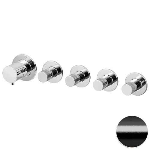 Смеситель для душа Remer X Style N98D4PWBCFP, черный брашированный хром Смеситель для душа Remer X Style N98D4PWBCFP, черный брашированный хром