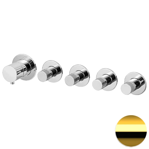 Смеситель для душа Remer X Style N98D4PWBDO, золото глянцевое Смеситель для душа Remer X Style N98D4PWBDO, золото глянцевое