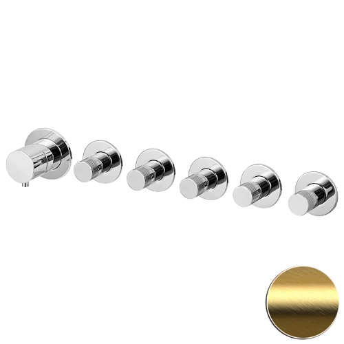 Смеситель для душа Remer X Style N98D5PWBBG, золото брашированное Смеситель для душа Remer X Style N98D5PWBBG, золото брашированное