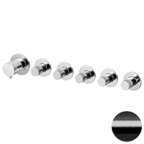 Смеситель для душа Remer X Style N98D5PWBCFP, черный брашированный хром Смеситель для душа Remer X Style N98D5PWBCFP, черный брашированный хром