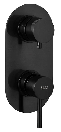 Смеситель для душа Remer X Style X92KBCFP, чёрный брашированный хром Смеситель для душа Remer X Style X92KBCFP, чёрный брашированный хром