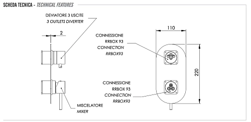 Смеситель для душа Remer X Style X93KBBG, золото брашированное Смеситель для душа Remer X Style X93KBBG, золото брашированное