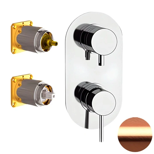 Смеситель для душа Remer X Style X93KBRP, медь брашированная Смеситель для душа Remer X Style X93KBRP, медь брашированная