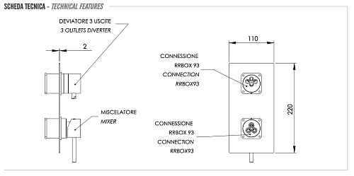 Смеситель для душа Remer X Style X93QKB Смеситель для душа Remer X Style X93QKB