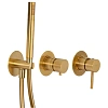 Смеситель для душа Remer X Style X97D3PBG, золото брашированное