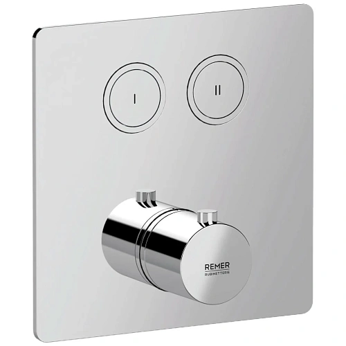 Смеситель для душа Remer X Style X99QD2KB термостатический Смеситель для душа Remer X Style X99QD2KB термостатический