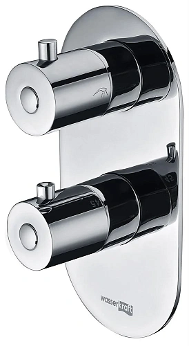 Смеситель для душа Wasserkraft Berkel 4800 4833 Thermo термостатический Смеситель для душа Wasserkraft Berkel 4800 4833 Thermo термостатический