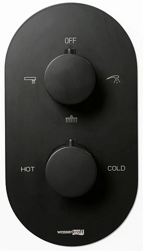 Смеситель для душа Wasserkraft Elbe 7400 7444 Thermo термостатический Смеситель для душа Wasserkraft Elbe 7400 7444 Thermo термостатический