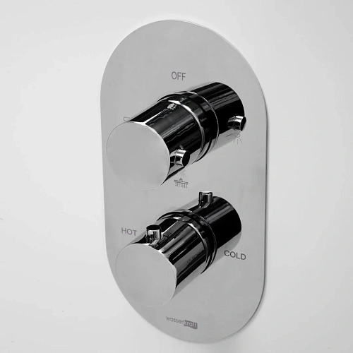 Смеситель для душа WasserKRAFT Berkel 4844 Thermo термостатический хром Смеситель для душа WasserKRAFT Berkel 4844 Thermo термостатический хром